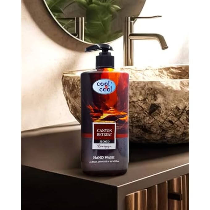 Cool & Cool CANYON RETREAT HAND WASH 500ML  STAR JASMINE & VANILLA,ENERGIZING & NOURISHING HAND CLEANSER - Image 3